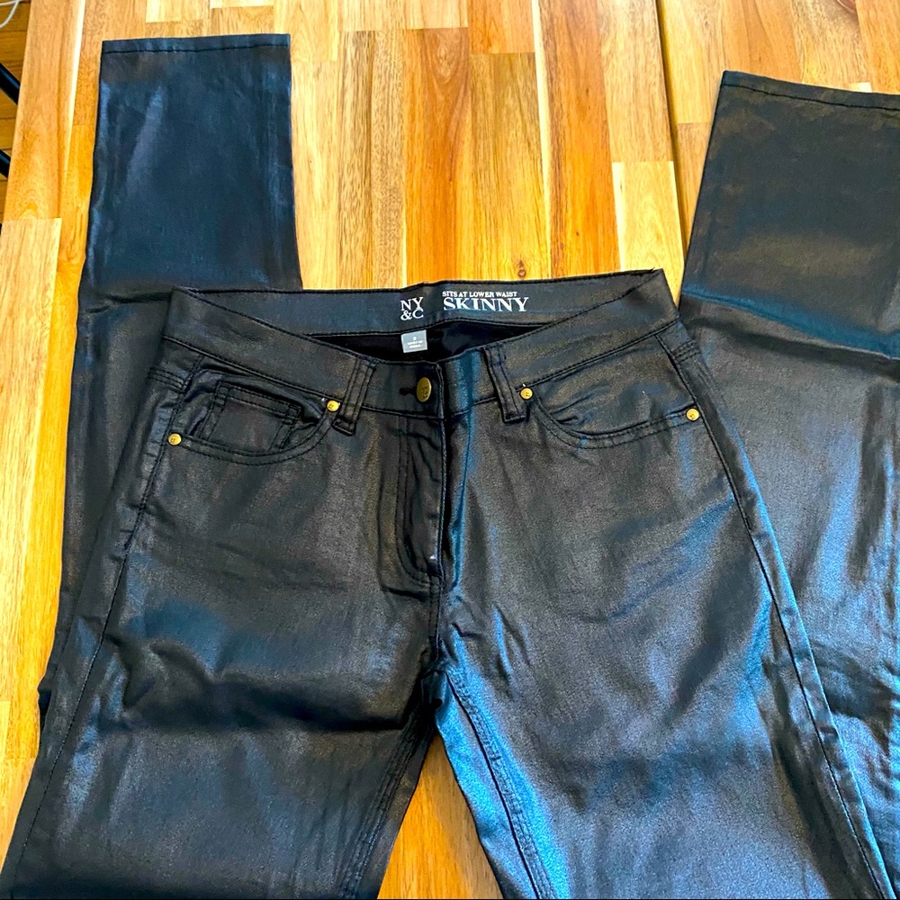 NY & C LOW WAIST SKINNY JEANS BLACK
